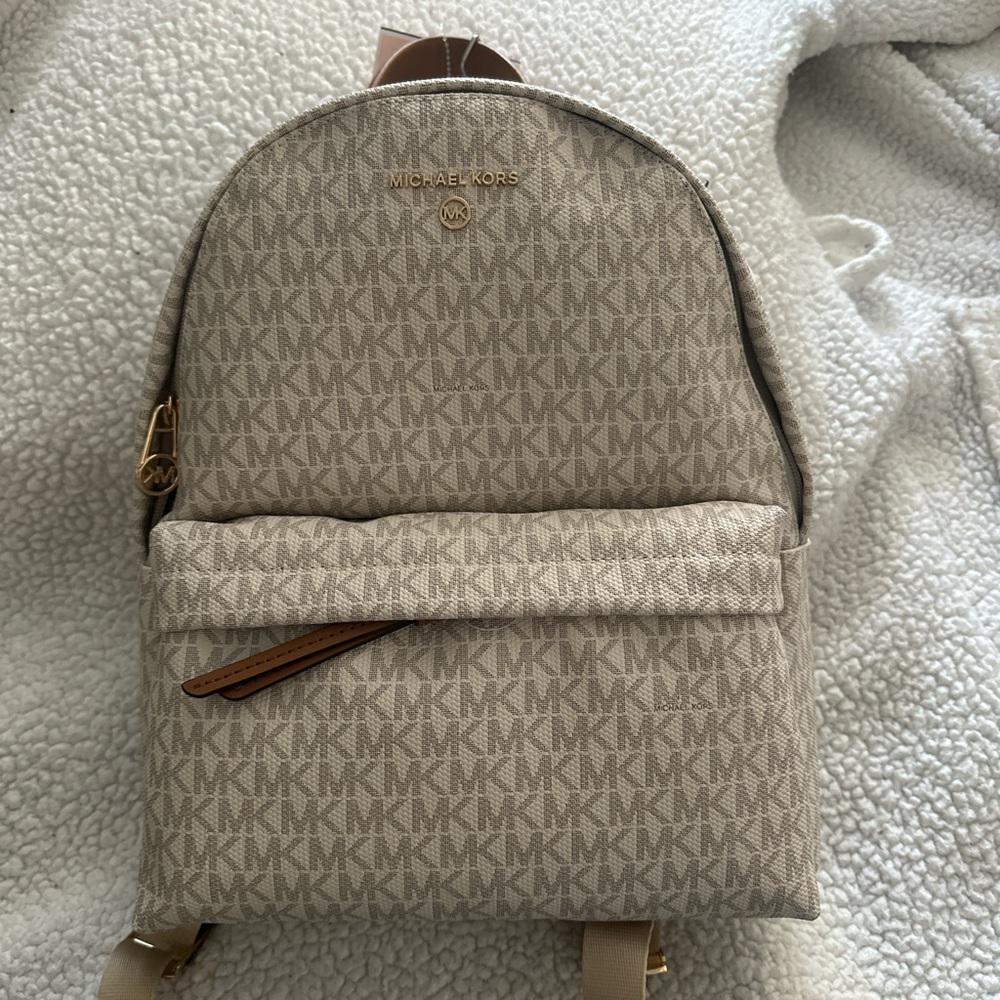 Michael Kors Beige Backpack